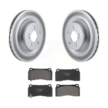 Rear Coated Disc Brake Rotors And Ceramic Pads Kit For 2011-2014 Mercedes-Benz CL550 KGT-103072