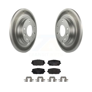 Rear Coated Disc Brake Rotors And Ceramic Pads Kit For 2006-2015 Mazda MX-5 Miata KGT-103148