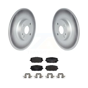Rear Coated Disc Brake Rotors And Ceramic Pads Kit For Mazda MX-5 Miata Fiat 124 Spider KGT-103149