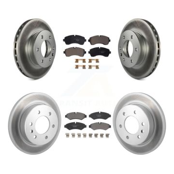Front Rear Coated Brake Rotor & Ceramic Pad Kit For Mercedes-Benz Sprinter 2500 3500 4500 KGT-103187