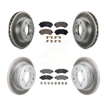Front Rear Coated Brake Rotor & Ceramic Pad Kit For Mercedes-Benz Sprinter 2500 3500 1500 KGT-103188