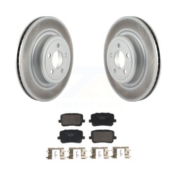 Rear Coated Brake Rotor Ceramic Pad Kit For Dodge Charger With 370mm Diameter Front KGT-103191