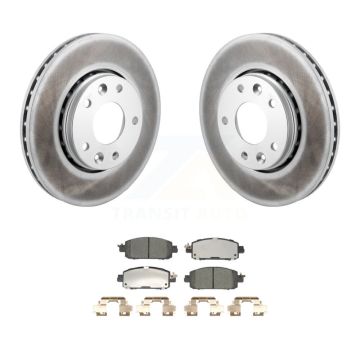 Front Coated Disc Brake Rotors And Ceramic Pads Kit For Nissan Kicks Sentra KGT-103249