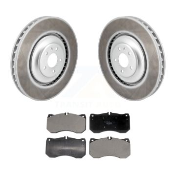 Front Coated Disc Brake Rotors And Ceramic Pads Kit For Audi A7 Quattro A8 S8 S7 KGT-103266