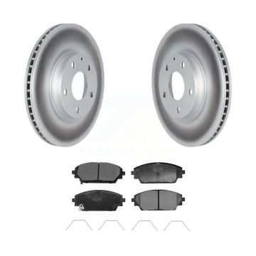 Front Coated Disc Brake Rotors And Ceramic Pads Kit For 2020-2023 Mazda CX-30 KGT-103272