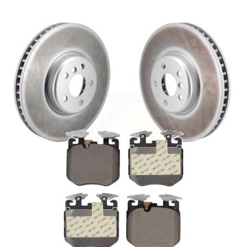 Front Coated Disc Brake Rotors And Ceramic Pads Kit For 2019 BMW 540i xDrive KGT-103304