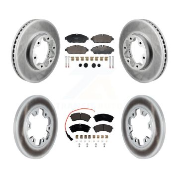 Front Rear Coat Brake Rotors Ceramic Pad Kit For Ford Transit-250 Transit-150 Transit-350 KGT-103312