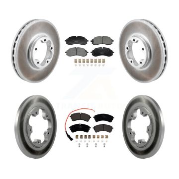 Front Rear Coat Brake Rotors Ceramic Pad Kit For Ford Transit-250 Transit-350 Transit-150 KGT-103370