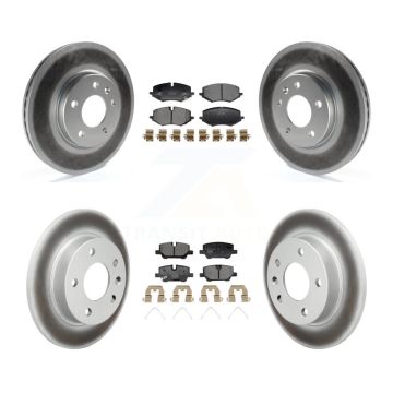 Front Rear Coated Brake Rotor & Ceramic Pad Kit For Chevrolet Trailblazer Buick Encore GX KGT-103392