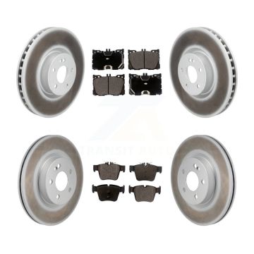 Front Rear Coat Brake Rotors Ceramic Pad Kit For Mercedes-Benz C43 AMG GLC43 C450 GLC350e KGT-103414