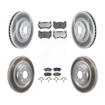 Front Rear Coated Disc Brake Rotors And Ceramic Pads Kit For Audi Q5 Sportback KGT-103425