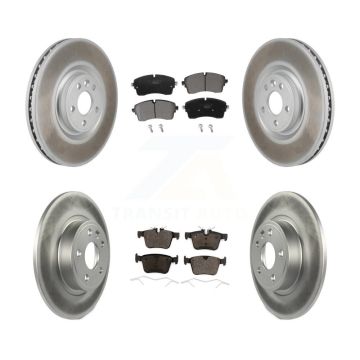 Front Rear Coated Disc Brake Rotors And Ceramic Pads Kit For Jaguar E-Pace KGT-103431