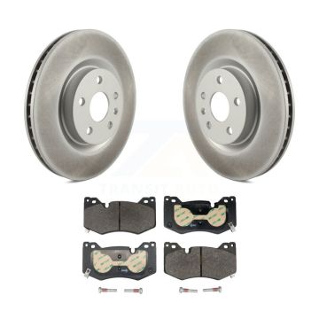 Front Coated Disc Brake Rotors And Ceramic Pads Kit For Chevrolet Corvette KGT-103446