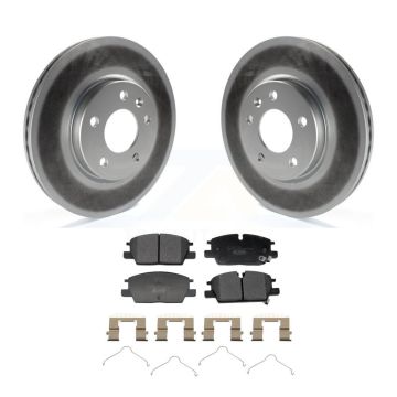 Front Coat Disc Brake Rotor Ceramic Pad Kit For Chevrolet GMC Terrain Equinox Malibu Trax KGT-103448