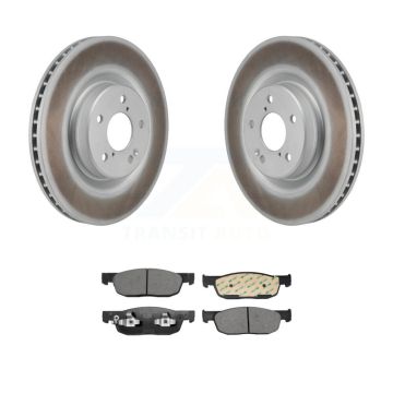 Front Coated Disc Brake Rotors And Ceramic Pads Kit For 2022-2023 Acura MDX 3.5L KGT-103457