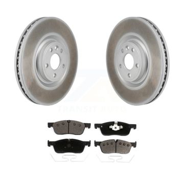 Front Coat Brake Rotors Ceramic Pad Kit For Jaguar E-Pace With 349mm Diameter Rotor KGT-103465