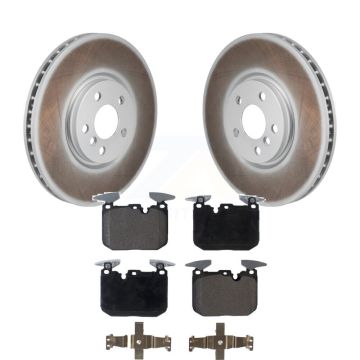 Front Coated Disc Brake Rotor Ceramic Pad Kit For 2020-2022 Mini Cooper John Works KGT-103471