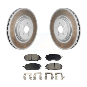 Front Coat Brake Rotor Ceramic Pad Kit For 2019-2020 Toyota 86 Base GT With Brembo Brakes KGT-103493