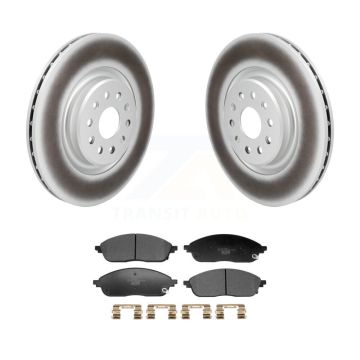 Front Coated Disc Brake Rotors And Ceramic Pads Kit For Jeep Grand Cherokee L KGT-103497