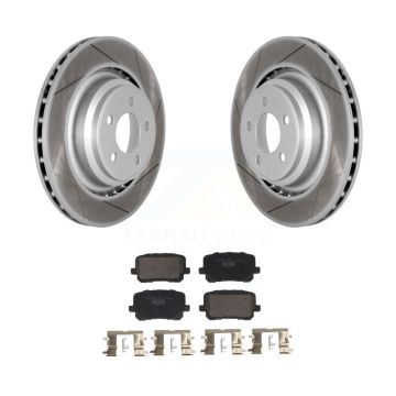 Rear Coated Brake Rotor Ceramic Pad Kit For Dodge Charger With 370mm Diameter Front KGT-103509