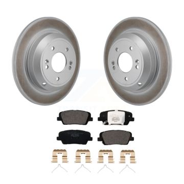 Rear Coated Disc Brake Rotors And Ceramic Pads Kit For Genesis G70 Kia Stinger KGT-103517