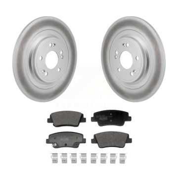 Rear Coat Brake Rotor Ceramic Pad Kit For Hyundai Ioniq 5 Genesis Kia EV6 GV70 6 GV60 G80 KGT-103530