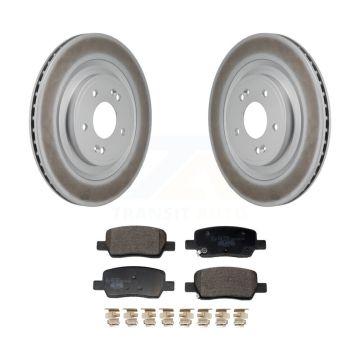 Rear Coated Disc Brake Rotors And Ceramic Pads Kit For Hyundai Santa Fe Kia Sorento KGT-103534