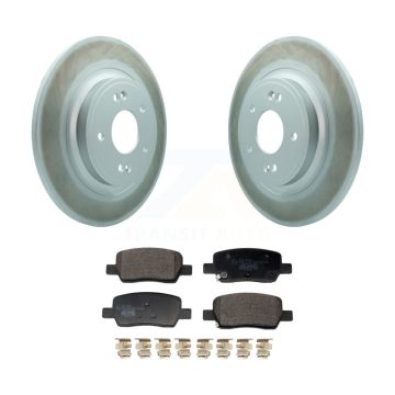 Rear Coated Disc Brake Rotors Ceramic Pad Kit For Hyundai Santa Fe Kia Sorento GAS engine KGT-103535