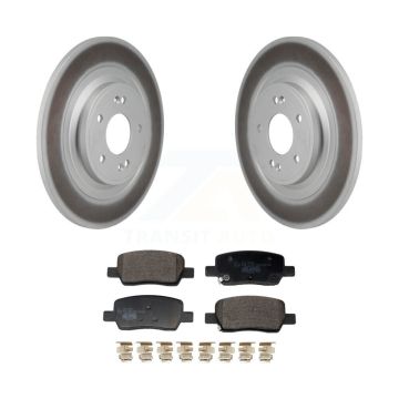 Rear Coat Disc Brake Rotors Ceramic Pad Kit For 2022-2023 Kia Carnival Hyundai Santa Cruz KGT-103536