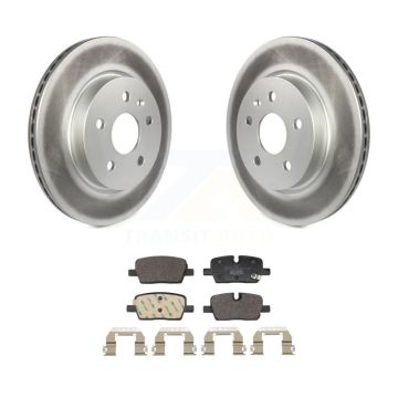 Rear Coated Brake Rotors Ceramic Pad Kit For Cadillac CT5 With Single Piston Caliper KGT-103545