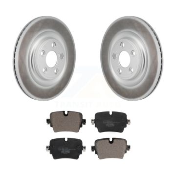 Rear Coated Brake Rotor Ceramic Pad Kit For 2019 Jaguar XJ With 325mm Diameter KGT-103573