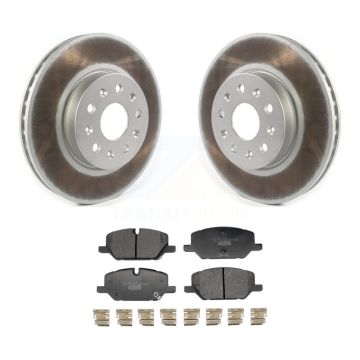 Front Coated Disc Brake Rotors And Ceramic Pads Kit For 2021 Chevrolet Camaro LT KGT-104310