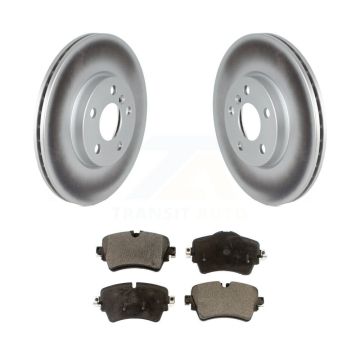 Front Coated Disc Brake Rotors And Ceramic Pads Kit For 2022 Mini Cooper S KGT-104311