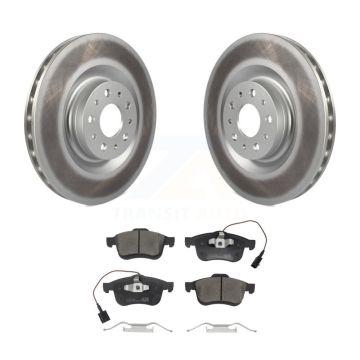 Front Coated Disc Brake Rotors And Ceramic Pads Kit For 2014-2020 Fiat 500L KGT-104315