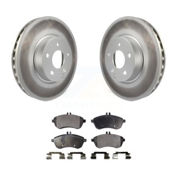 Front Coated Disc Brake Rotors And Ceramic Pads Kit For Mercedes-Benz C300 KGT-104316
