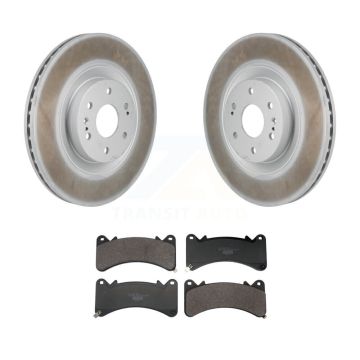 Front Coat Brake Rotor Ceramic Pad Kit For GMC Sierra 1500 Chevrolet Silverado Limited XL KGT-104318