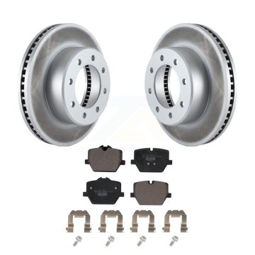 Front Coated Brake Rotor & Ceramic Pad Kit For 2023-2024 Ram 3500 With Single Rear Wheels KGT-104324