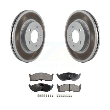 Front Coat Disc Brake Rotor Ceramic Pad Kit For Chrysler Intrepid Dodge 300M Concorde LHS KGT-104326