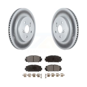 Front Coat Brake Rotor Ceramic Pad Kit For Toyota Corolla With 255mm Diameter KGT-104332