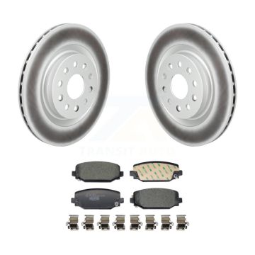 Rear Coated Disc Brake Rotors And Ceramic Pads Kit For Jeep Grand Cherokee L KGT-104346