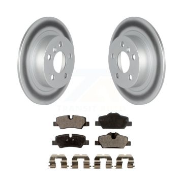 Rear Coated Brake Rotors Ceramic Pad Kit For 20-22 Mini Cooper BATTERY EV (EV BEV) engine KGT-104351