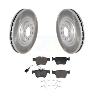 Rear Coated Disc Brake Rotors And Ceramic Pads Kit For 2022-2024 Alfa Romeo Giulia 2.0L KGT-104354