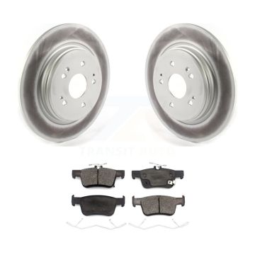Rear Coated Disc Brake Rotors And Ceramic Pads Kit For 2022-2024 Acura RDX KGT-104356