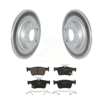 Rear Coated Disc Brake Rotors And Ceramic Pads Kit For 2024 Acura Integra 1.5L KGT-104358
