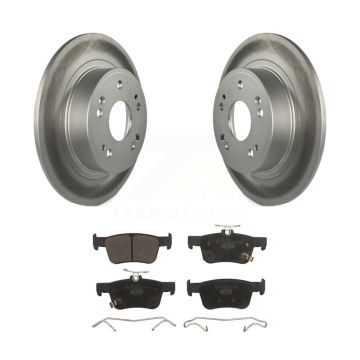 Rear Coated Disc Brake Rotors And Ceramic Pads Kit For 2023-2024 Honda Accord KGT-104359