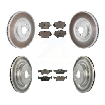 Front Rear Coated Disc Brake Rotors And Ceramic Pads Kit (6Pc) For BMW 228i Gran Coupe KGT-104404