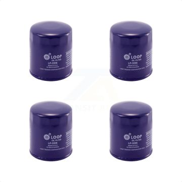 Engine Oil Filter (4 Pack) For Chevrolet GMC Silverado 1500 Sierra 2500 HD Colorado 3500 KLO-100049
