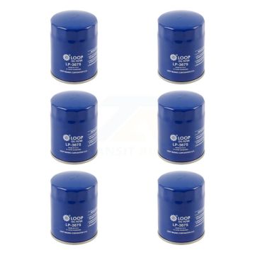 Engine Oil Filter (6 Pack) For Chevrolet GMC Silverado 1500 Sierra 2500 HD Cadillac Buick KLO-100171