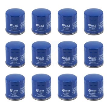 Engine Oil Filter (12 Pack) For Chevrolet GMC Silverado 1500 Sierra Cadillac Buick Encore KLO-100276