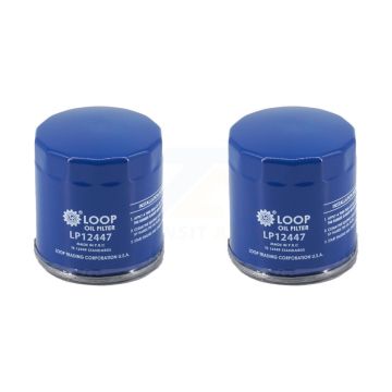 Engine Oil Filter (2 Pack) For Chevrolet GMC Silverado 1500 Sierra Cadillac Buick Encore KLO-100281